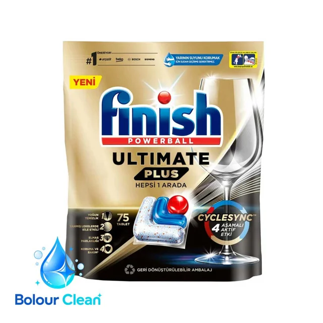 خرید قرص ماشین ظرفشویی فینیش مدل Ultimate Plus بسته ۷۵ عددی