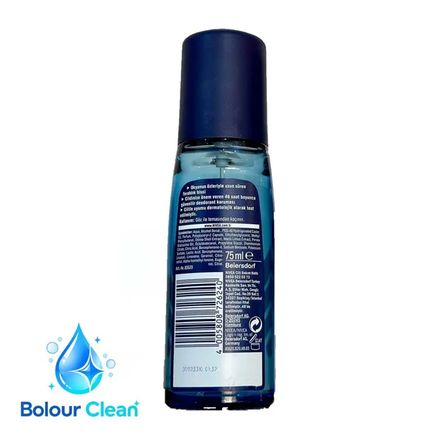 نمای پشت اسپری دئودورانت نیوا NIVEA MEN Fresh Active 75ml | بلورکلین